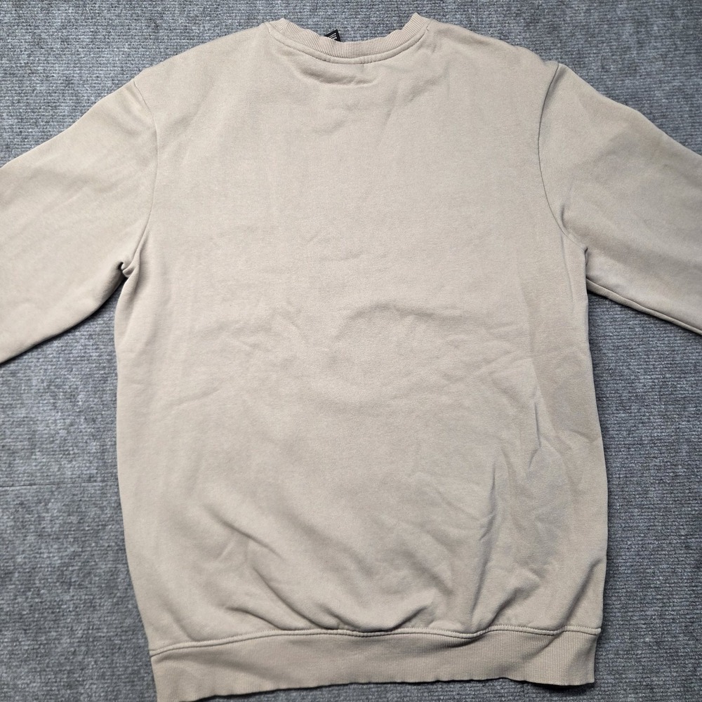 Harvard Sweatshirt Mens Small Beige H&M Regular Fit Crewneck Fleece Pullover - Picture 13 of 15